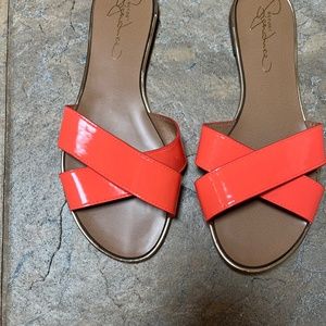 Report Signature patent leather flats, size 8.5